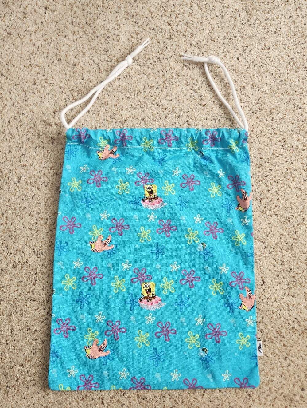 Vans SpongeBob SquarePants Blue Drawstring Bag